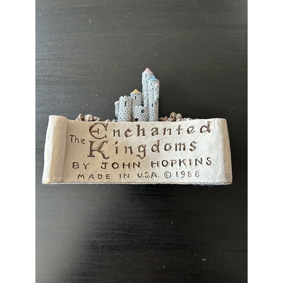 The Enchanted Kingdoms Castle John Hopkins Hand Painted Limited 1988 W/ Box #300 - Picture 10 of 13